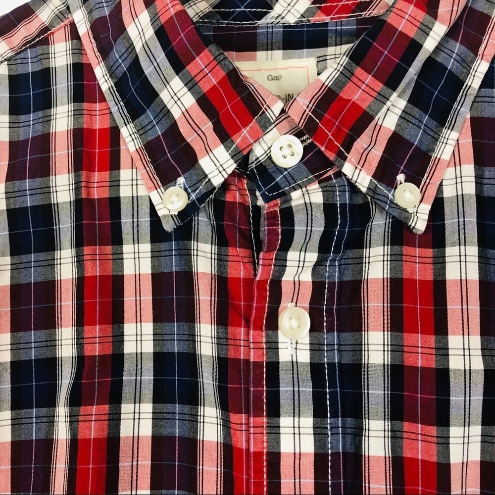 Gap men’s lived-in button down shirt size Large Preppy 90s - Picture 3 of 6